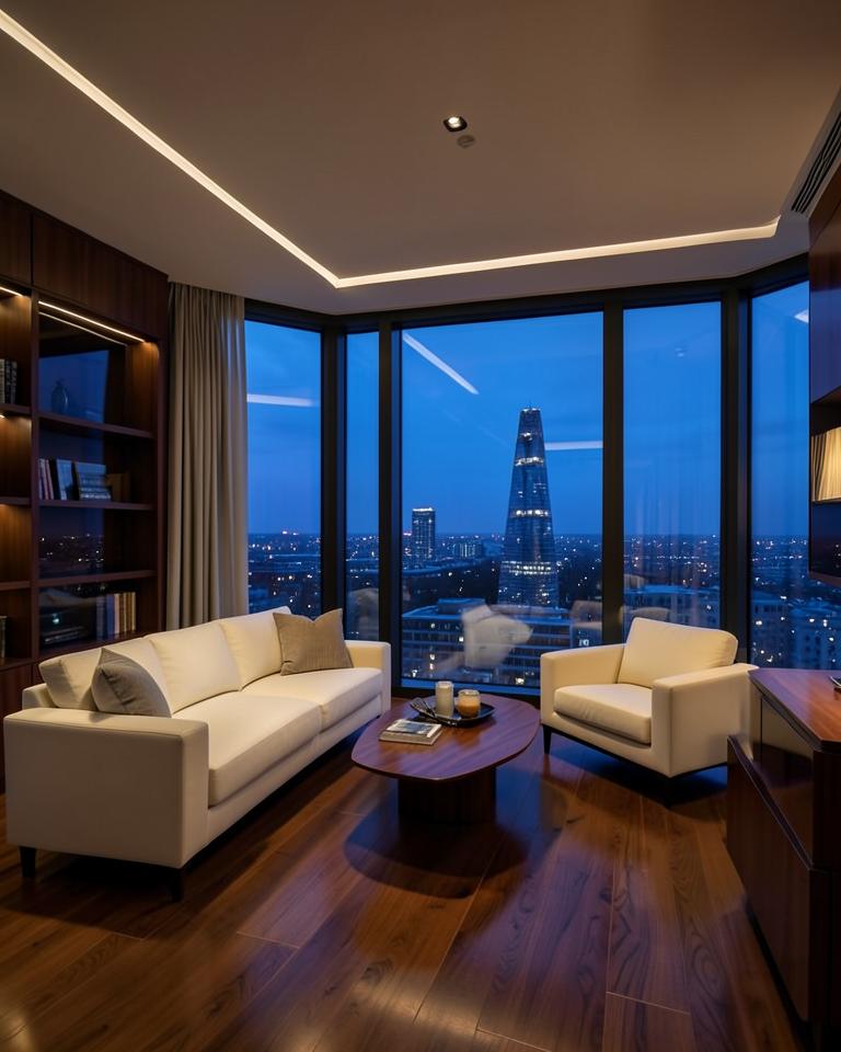 Carefully maintained London apartment interior
