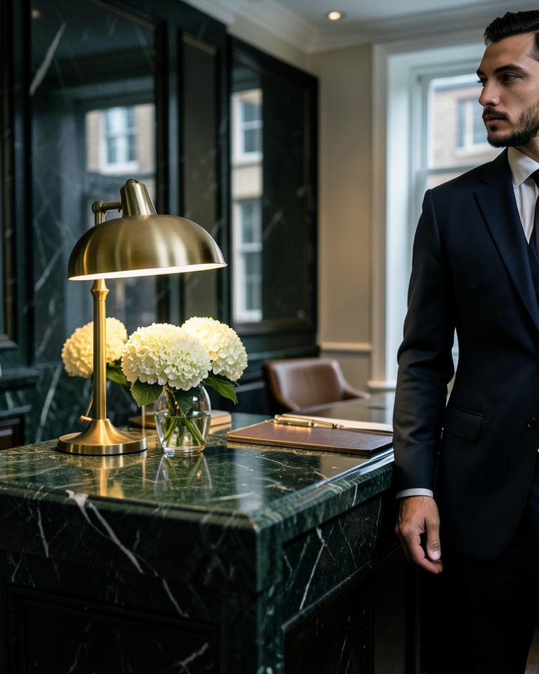Concierge at a refined residential reception